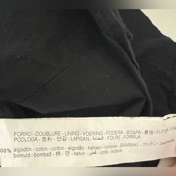 Zara Black Sleeveless Back Zip Camisole with Peplum‎ Bustier, Black, Size M - Picture 9 of 10